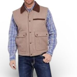 CRIPPLE CREEK Men's Wool Melton Vest (XL)